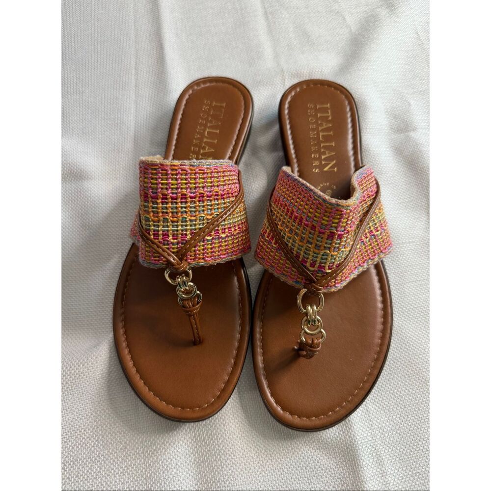 Italian Shoemakers Camy Sandals Flip Flops Size 7